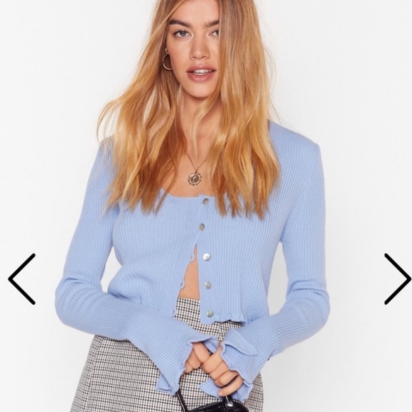 Blue knit top pretty little thing - Picture 1 of 3